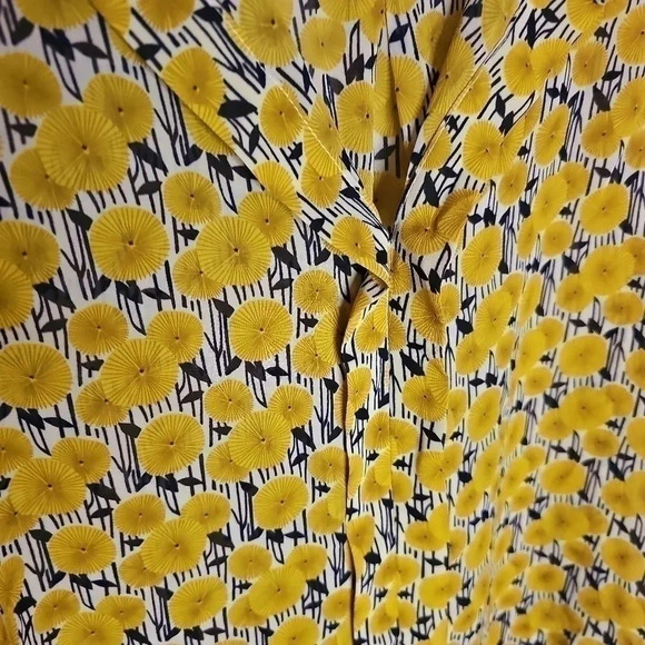 Fun2Fun Sheer‎ Tank/Blouse - Size Medium - Yellow/Black - Picture 4 of 4